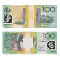 PROP Australian Dollar 100 aud banknotes Copia en papel Money Fake Movie Game Props200f