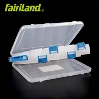 Fairiland multifunctional fishing tackle box 12 Compartments DOUBLE side lure bait boxes Transparent bait hook organizer2730