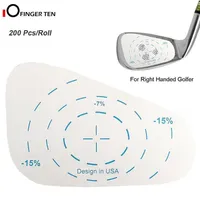 200 PCS Golf Impact Tape Roll Fer Étiquettes droitières Boule d'entraînement de swing surdimension