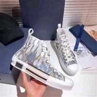 Stiefel Designer Sneaker Casual Schuhe Vintage Stiefel Obliques Technisches Leder High Low Flower Platform Outdoor Box