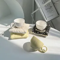 Mokken Internet Celebrity Pillow Bag Coffee Set keramische beker schattig meisje hart afternoon tea mug cadeaubon