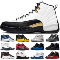 Stivali 12s Scarpe da uomo Sport Sneaker Stone Blue Influenza Game University Gold Blue Dark Grey Mens 12 Size 7-13