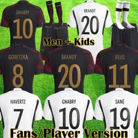 2022 Gnabry Werner Soccer Jersey Fans Kroos Draxler Reus Hummels Muller Gotze Copa Mundial Camisa de fútbol Germanies Men Kids 22 23 1234 999
