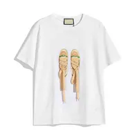 Erkek Tişörtler 2022 Yaz Lüks Tshirt Erkekler Kadın Tasarımcı Tişörtleri Kısa Yaz Moda Marka Mektubu Ayakkabıları Yüksek Kaliteli Tasarımcılar T-Shirt 789