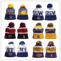 Nya basketb￶nor 2022 Sideline Sport Cuffed Hockey Knit Hat Pom Poms Cap 32 Lag Knits Mix and Match All Caps Mixed Order N2