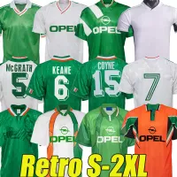 Keane Ireland Retro Soccer Jerseys 1988 1990 1992 1994 1995 1996 1997 1998 2022 Away Irish McGrath Football Shirt Republic of Irelands Natio