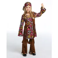 소녀 카니발 Purim Savage Maiden Costume Indian Princess Outfit Cosplay Halloween Fancy Party Dress H282