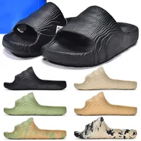 Adilette 22 Slayt Terlik Erkekler Kadın Sandalet Yaz Plajı Slide Üçlü Siyah Gri Sihirli Kireç Çöl Kum Yeşil Erkek Açık Mekan Ayakkabıları Boyut 36-45