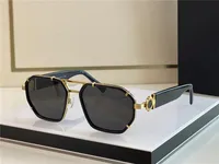Nouvelles lunettes de soleil de design de mode 2228 Frame pilote exquis Style d'avant-garde tendance polyvalente en plein air UV400 Loupes