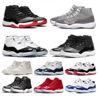 High 11 Cool Gery Low 11 Big Kids Basketball Shoes White Bred Concord 45 Legend Blue 25th Anniversary Calting Cap و Gown Platinum Tint Designer Sneakers