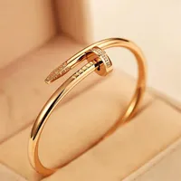 Juste A Clou Nail Bracelet Luxury Jewery Set Auger Lovers 남자와 여자 16 19 cm Gold Rose Sier2222