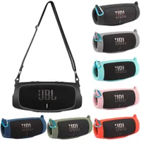 Für JBL Lade 5 Lautsprecherzubehör Wireless Bluetooth Lautsprecher Hülle Weiche Silikondeckelhaut mit Gurt Carabiner Bag