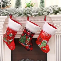 Decoraciones navideñas Calcetines Merry Santa Claus Gnome Stocking Tree Pendse for Home Xmas Gift 220912
