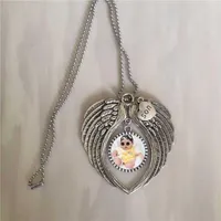 Подвесные ожерелья Сублимация ангел подвески для подарков на день рождения