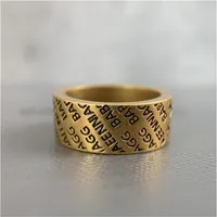 Designer Mens Rings Hip Hop Luxury Jewelry for Women Bronze Gold Love Men Sterling Silver Ornament Full Letter Big Rings ane302d