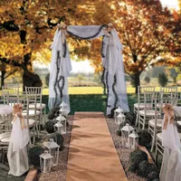 Carpets Simple Aisle Runner Burlap Material For Wedding Decorations Decor Idea Plain Style 10m Runners