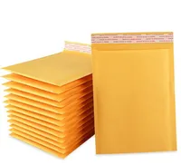Mail acolchoado Kraft Bubble Mailers Saco de envelope de papel amarelo para novas bolsas de armazenamento de pacote expresso Sacos de armazenamento de embrulho de embrulho de armaz￩m log￭stica de armaz￩m