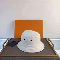 Sombreros tacones de borde 2021 dise￱adores sombrero de cubo sombreros y gorras de mosaico lavado de mezclilla s￳lida de algod￳n de algod￳n de algod￳n casqueta playa de pesca de dos lados