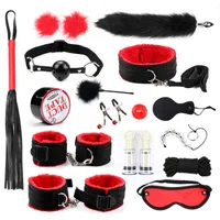 Seksi set karı koca ve karısı yetişkin seks oyuncakları şerit siyah kırmızı 16 parça bağlama sm sm eğitim işkence ekipmanı rdek