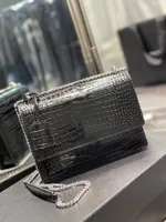 女性バッグハンドバッグファッションクロスボディ本革のワニパターン高品質のチェーンショルダーバッグYB22メッセンジャークラッチクロスボディデザイナーハンドバッグ財布