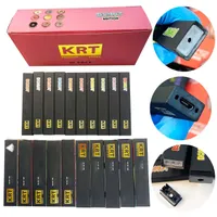 New KRT Donut Edition Disposable Vape Pens E cigarettes Starter Kit 280mAh Rechargeable Battery 1.0ml Empty Thick Oil Cartridge pods with packaging 10 strains