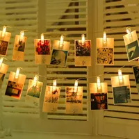 Строки 1.5/3/6 мл светодиодные колышки String Lights Cards Pos Holder Fairy Christmas Wedding Clip Garland Light Gutder Dishore Decoration