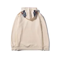 유명한 남성 힙합 디자이너 까마귀 품질 거리 면화 느슨한 긴 소매 남자 여자 후드 셔츠