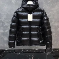 2023 Herenjack Leather Jackets Parka Designer Outdoor Down Jacket Maya Paren Dragen zwart-wit thermisch gevoerde kleding maat S-4XL