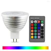 Färg RGB LED -ljuslampa DC 12V Holiday Memory Spotlight 24Key IR Fjärrkontroll Byt glödlampa Living RoomMr16 16 rum