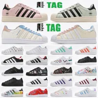 Mens Superstar Smith Smith Casual Casual Black Pink Blue Gold Superstars 80s Pride S￺per Star Women Men Shell Head Sport Sport Size 36 45