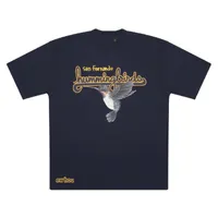 22SS 미국 스마일 페이스 페이스 새 프린트 티 스프링 여름 스케이트 보드 남자 티셔츠 여자 하이 스트리트 패션 Tshirt