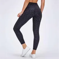 L 32 Yoga Leggings Gym V￪tements Femmes Tie imprim￩e Dye Running Fitness Sports Pantal