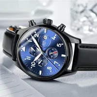 ساعة معصم الكرنفال العلامة التجارية أوتوماتيكية الساعات الياقوت ميكانيكية الرجال مشاهدة الماء تقويم الجلود wristwatch otomatik erkek saat
