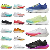 Zoomx Vaporfly 2 prochains chaussures de course P￩gasus Valerian bleu noir blanc m￩tallique argent authentique marathon athl￩tique jogging sportive femme hommes