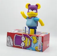 الألعاب الساخنة ، لعبة Simpsons بنسبة 400 ٪ 28 سم تتهرب من لعبة Glue Bear Toy لجامعي Armbrick Art Work Model Toys