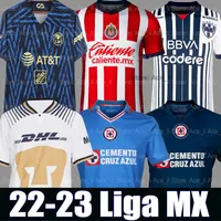 22 23 Liga MX Chivas Soccer Jersey Club Amerika Naul Tigres Henry Rayados Monterrey Guadalajara Tijuana Leon Unam Cruz Azul Special 2022 2023 Kit Voetbalkshirt