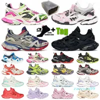 20SS Track 2 baskets de luxe Designer Chaussures décontractées hommes Femmes Tracks 2.0 Pink Green Sneaker Bleu