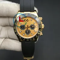 Men de alta calidad para hombres de alta calidad Relojes mecánicos de pulsera automática Strap Ceramic Bisel Sapphire 116518 Relojes de buceo 40 mm207f