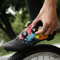 MTB Cycling Shoes Professional Athletic Bicycle Shoes Hombres Auto-Locking Bike Sapatilha Ciclismo Mujeres Sneakers222k