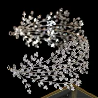 New design tiara luxury elegant women's wedding hair accessories headdress and crown of zirconia women's accessories Y20259S