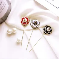 Fashion - Nouvelle fleur de mode broche ￩pingle ch￢le boucle perle ￩pingle cor￩en word ￩pingles accessoires bijoux brocheur325z