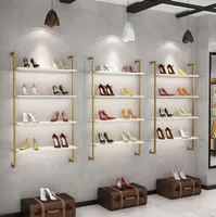 Clothing store display rack Commercial Furniture special high-end show cabinet shelf shoes shop multi-layer racks shopping mall Wall shoe rack