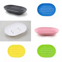 Moda Silicone Soap Soap Plate Plate Bathrooms Titular Dish Novo Candy Color Hot Salebathroom Sabop￩s 20220913 D3