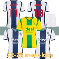 22 23 West Brom Soccer Jerseys Livermore Diang Brunt Albion Football Shirt 2023 2022 Home Away Robson-Kanu Phillips Men Kits Set Uniforms
