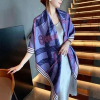Scarves 70% Cashmere 30% Silk Scarf Double-sided Rope Belt Shawl Winter Stole 135 135cm