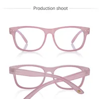 Damesontwerper Zonnebril voor vrouw Girls Fashion Senior Anti Blue Light Pink Polygon Glasses Glazen lenzen266x
