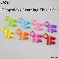 Yemek takımı setleri JCD 3 Yemek çubukları setini Eğitim Çocuk Çatal Bıçak Bebek Yeme Uygulama Silika Jel Öğrenme parmak uçları