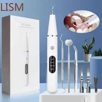 Toothbrush Electric Sonic Dental Calculus Scaler Oral Teeth Tartar Remover Plaque Stains Cleaner Removal Teeth Whitening Portable with LED 0908