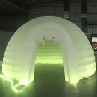 7M قطر المأوى LED LED ضوء نفخ igloo luna خيمة بار قبة سرادق مصباح البالون البالون للمعرض 241A