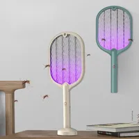 Akıllı Otomasyon Modülleri 2in1 Tuzak Sivrisinek Killer Lamba Ev Anti Elektrik Böcek Zapper USB Şarj Edilebilir Yaz Swatter Böcek